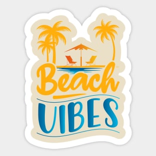 Beach Vibes T-shirt Sticker